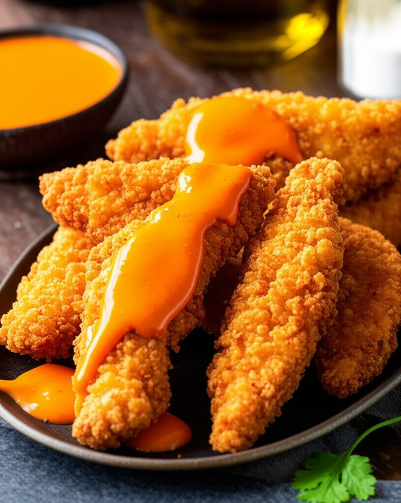 Bang Bang Chicken crispy golden brown