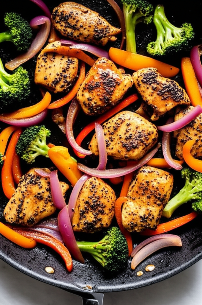 Black Pepper Chicken dish serving