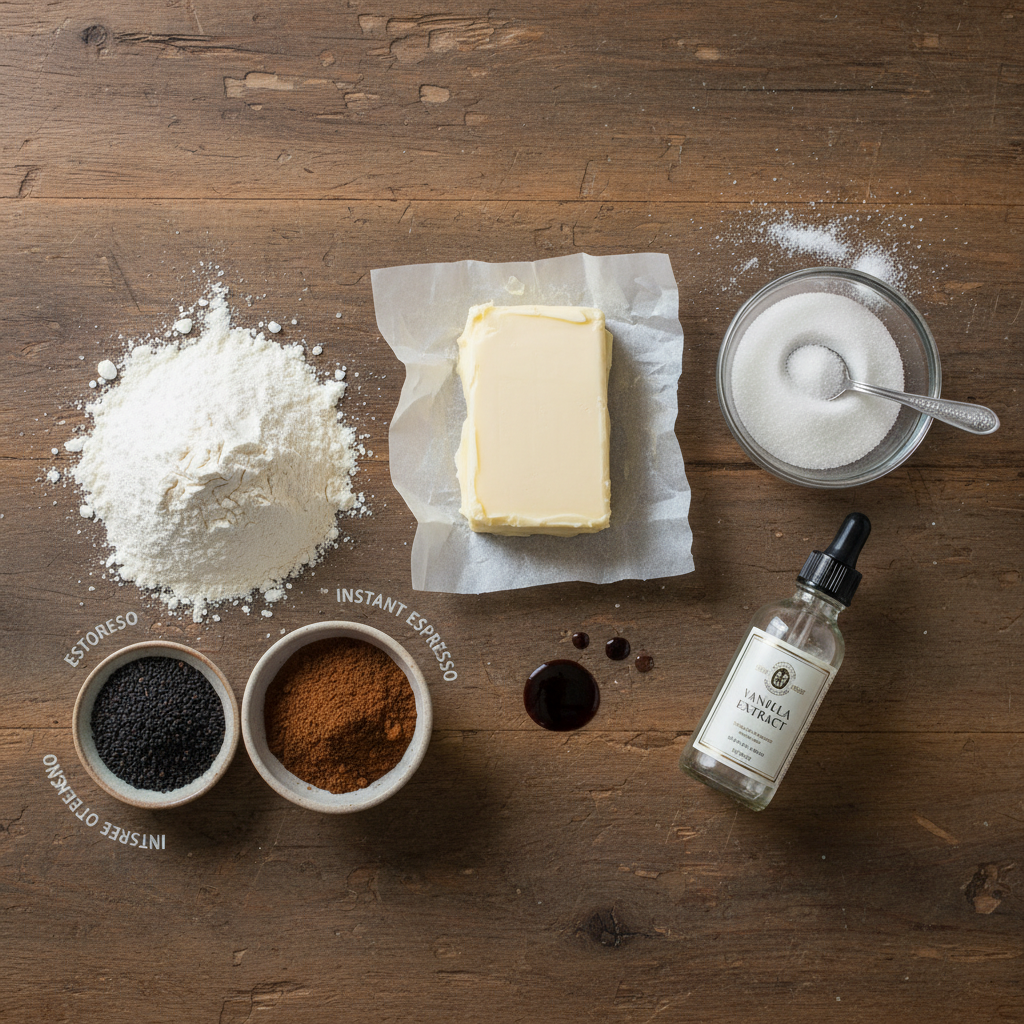 Ingredients measured and ready for mixing