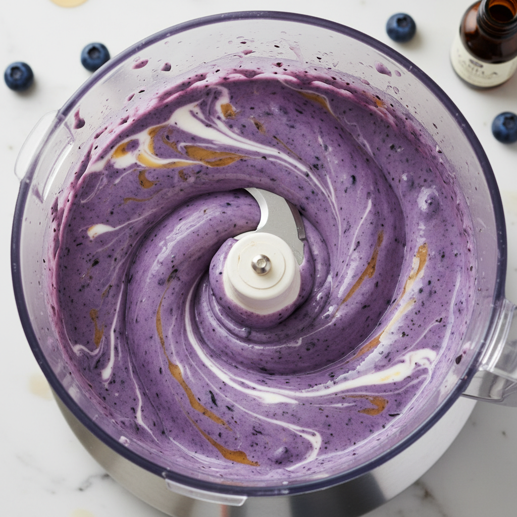 Mixing ingredients in blender