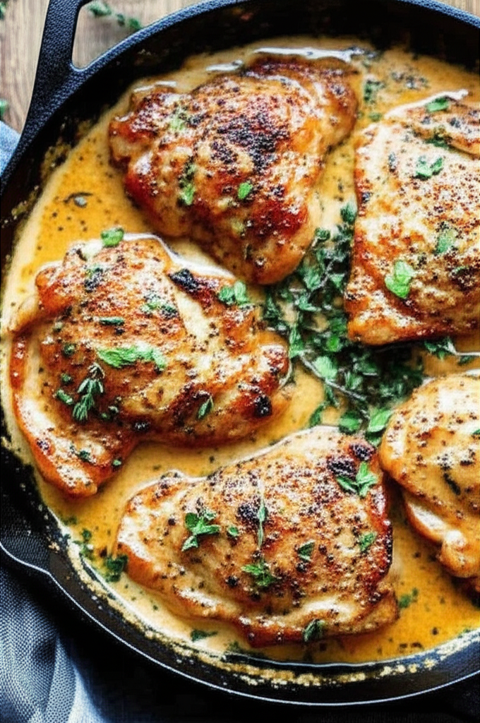 Bobby Flay's Chicken Thighs with Creamy Garlic Sauce Introduction