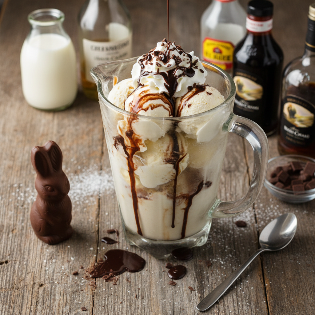 Ingredients for Boozy Bunny Shake