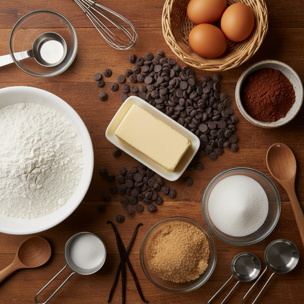 Ingredients overview for Brookies recipe