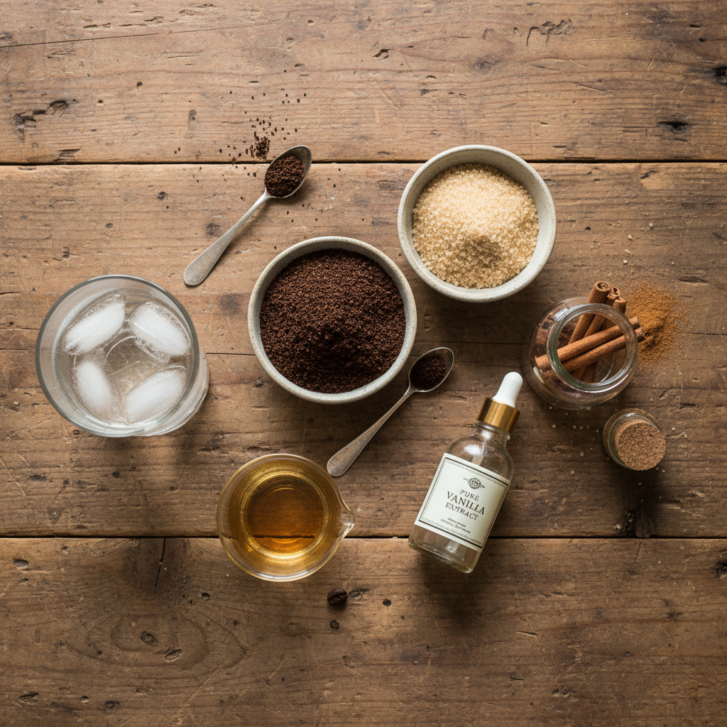 Ingredients for Brown Sugar Cinnamon Cold Brew
