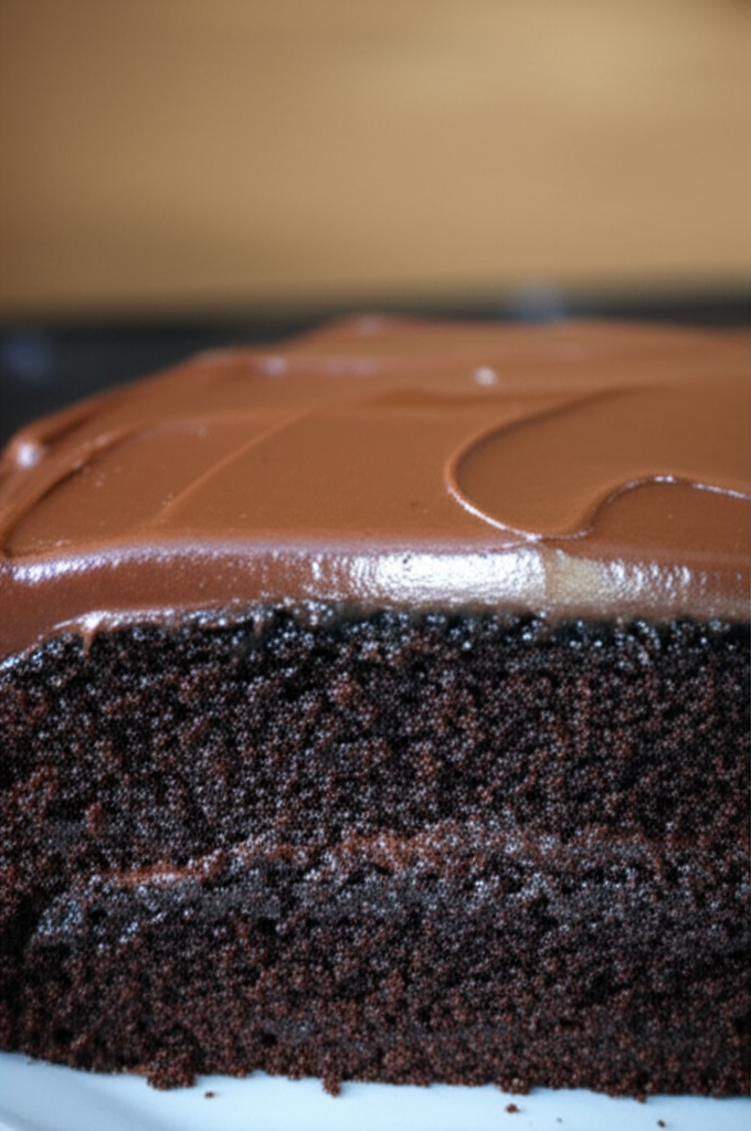 Homemade Buttermilk Chocolate Cake