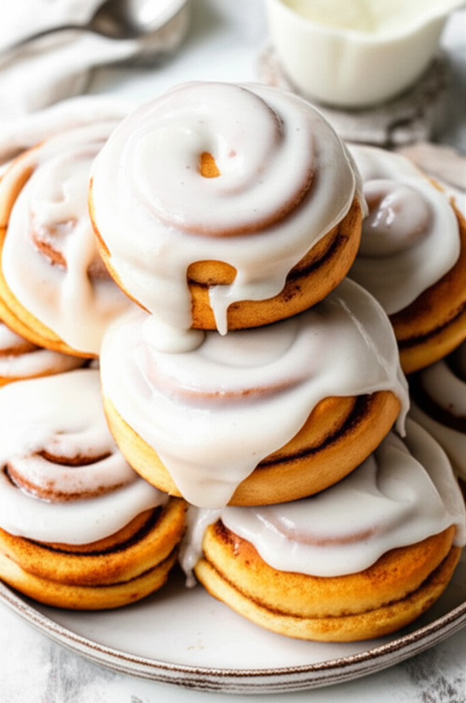 Buttermilk cinnamon rolls gooey with cream cheese frosting