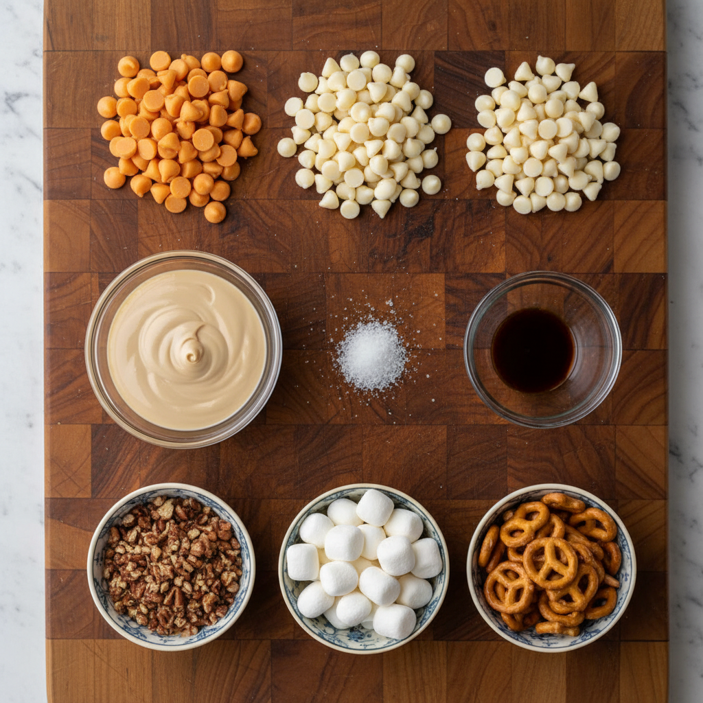 Ingredients for Butterscotch Fudge