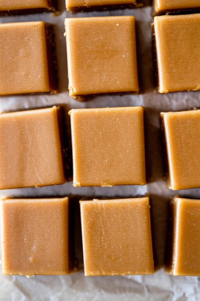 Butterscotch Fudge plated and ready to serve