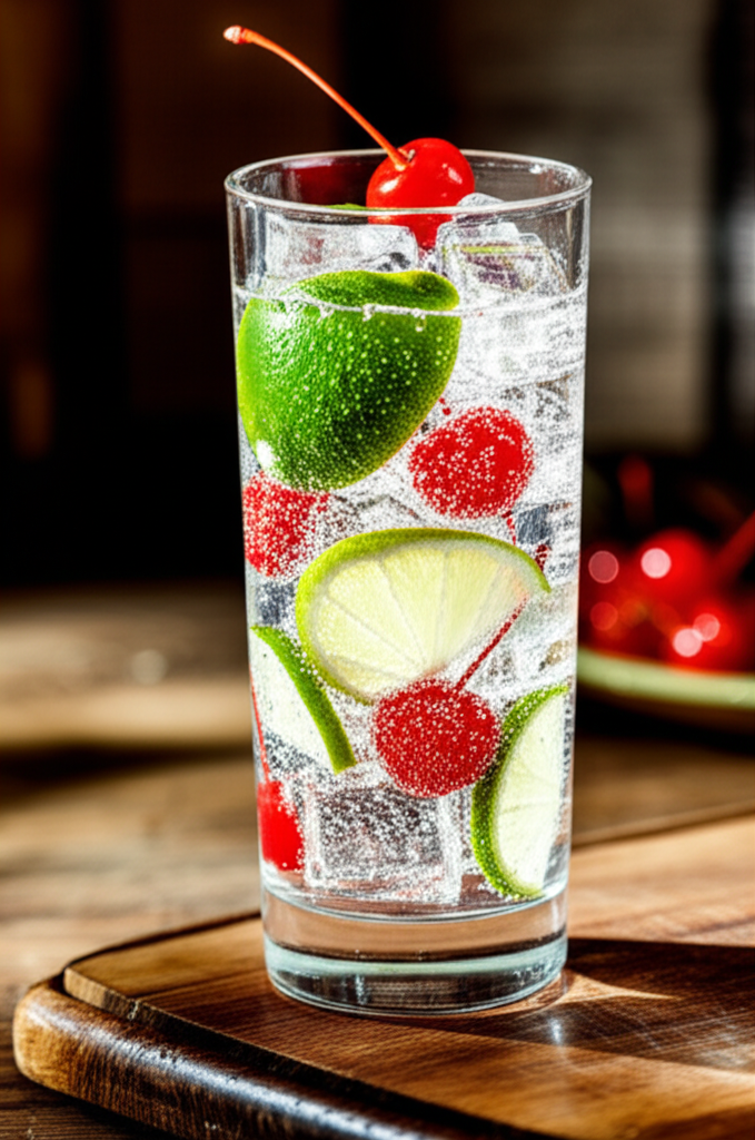 Refreshing Sonic drink on ice