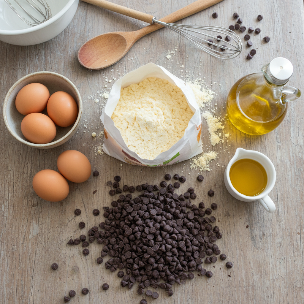 Ingredients for Cake Mix Cookie Bars