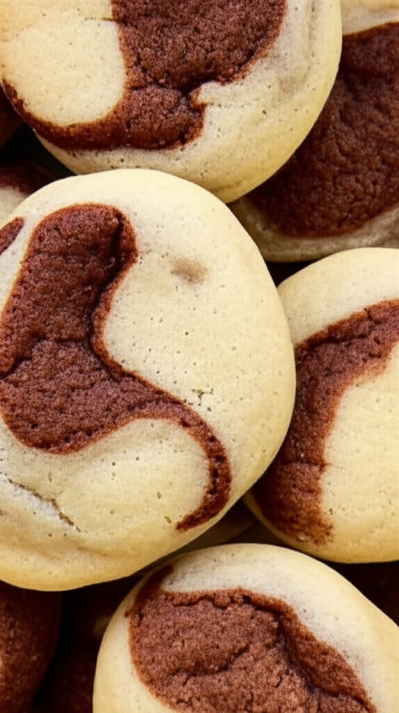 Cappuccino Swirl Cookies on a plate
