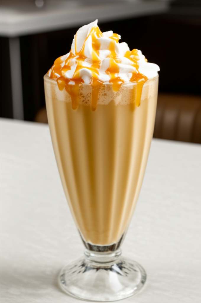 Caramel Coffee Smoothie with whipped cream
