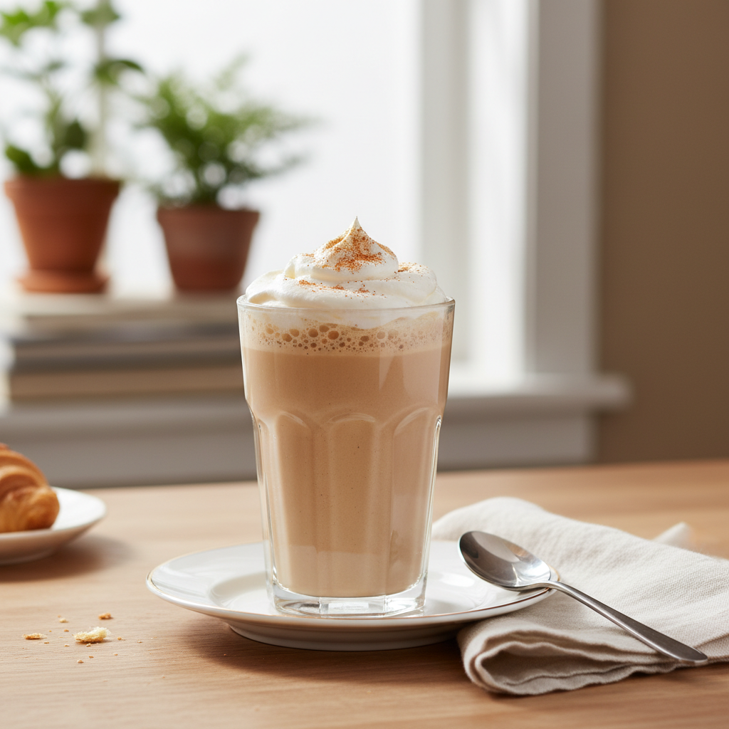 Coffee smoothies lined up for tasting