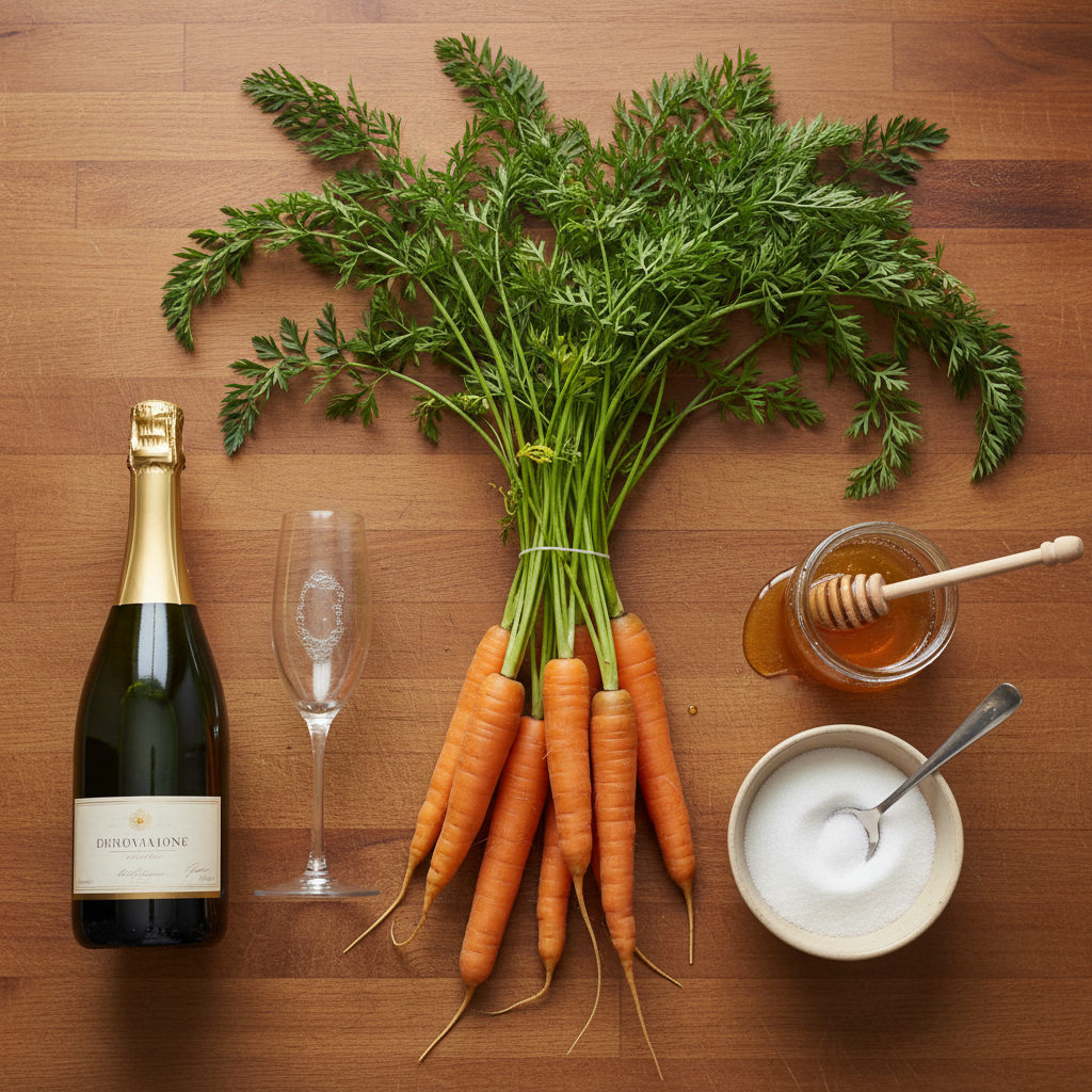 Ingredients for carrot mimosa