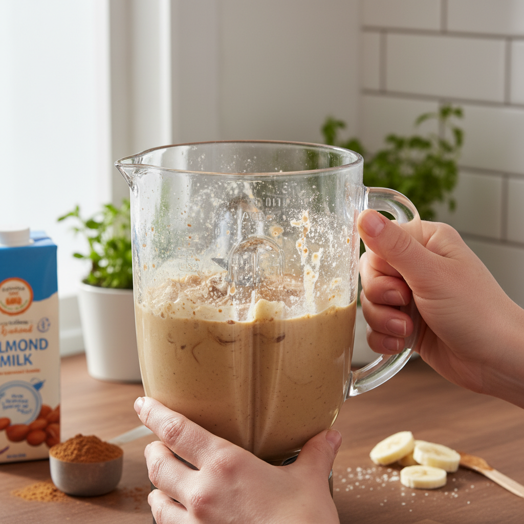 Almond Coffee Protein Smoothie