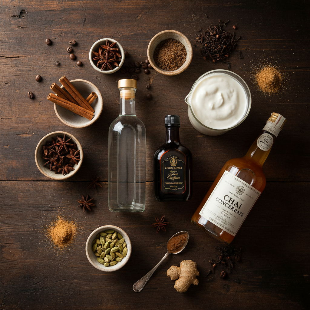 Ingredients for Chai White Russian