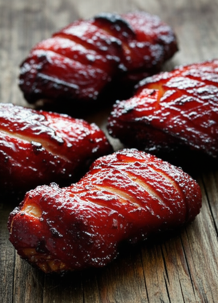 Char Siu Chicken plated with sides