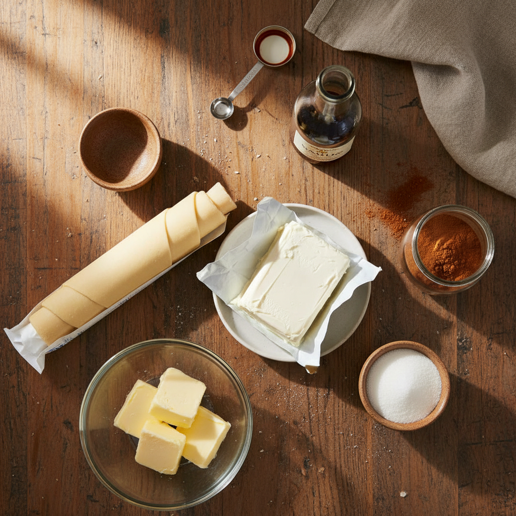 Ingredients for Cheesecake Crescent Rolls