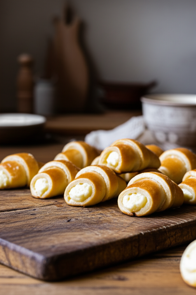Cheesecake Crescent Rolls on a plate