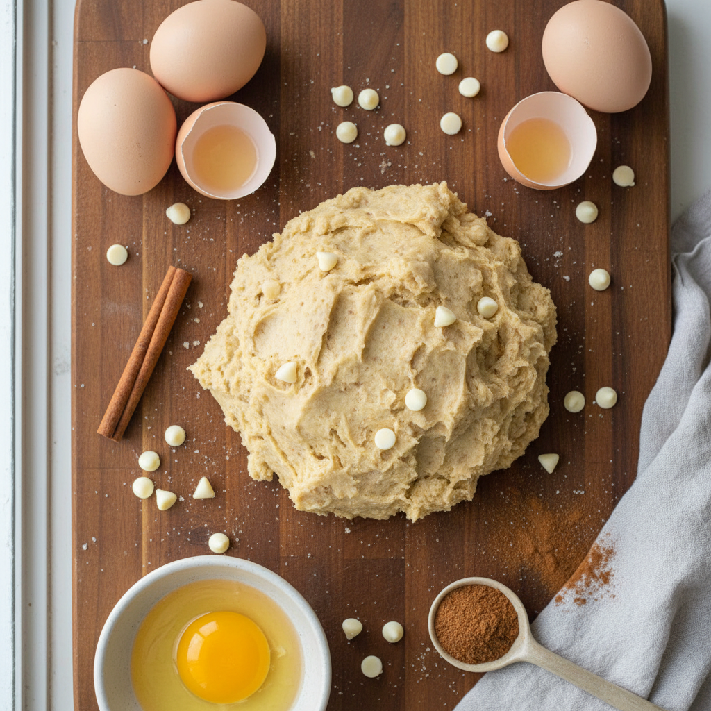 Variety of Eggnog Cookies Assorted on Plate