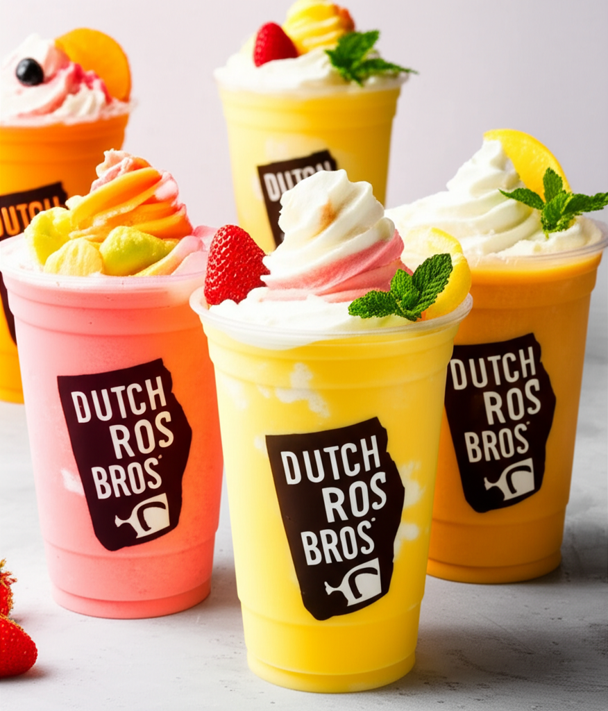 Delicious Dutch Bros blended drinks variety