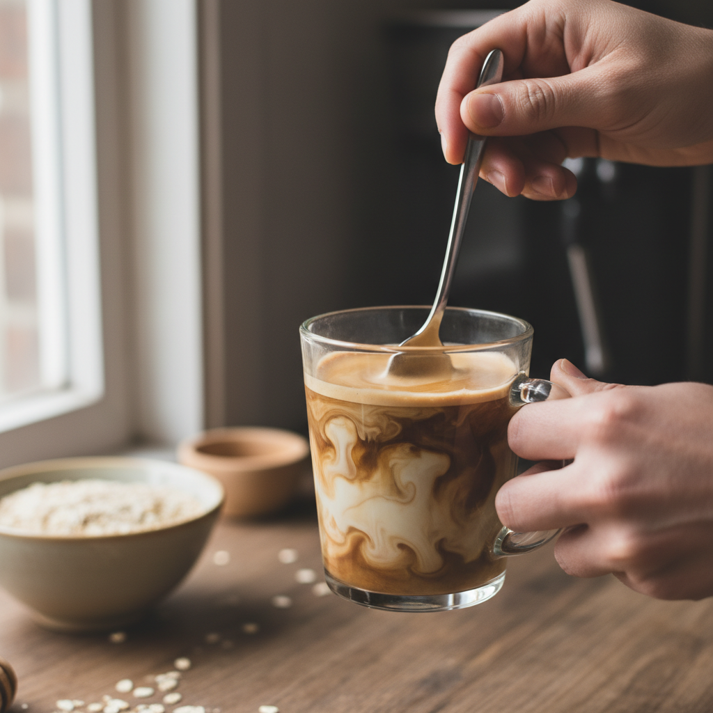 Honey Latte with Oatmilk at Starbucks