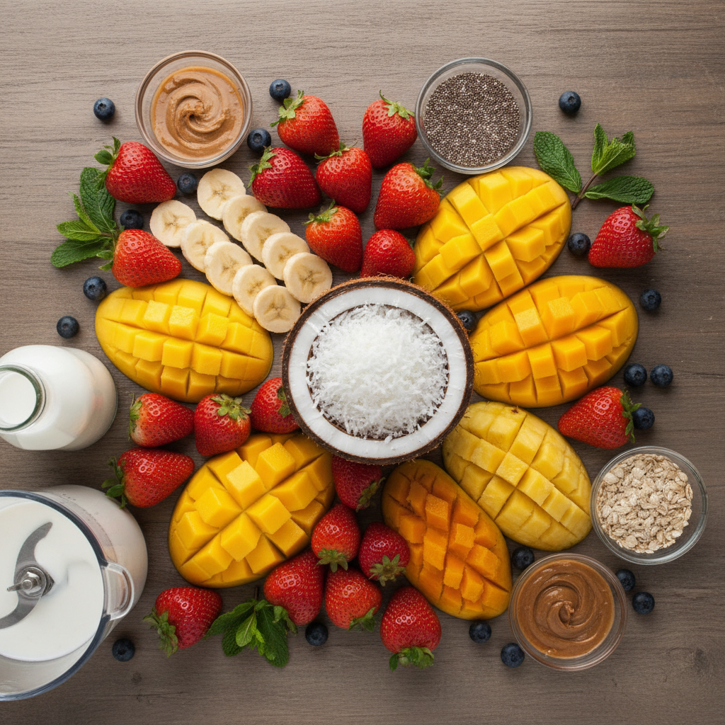 Varieties of 7 Brew smoothie flavors