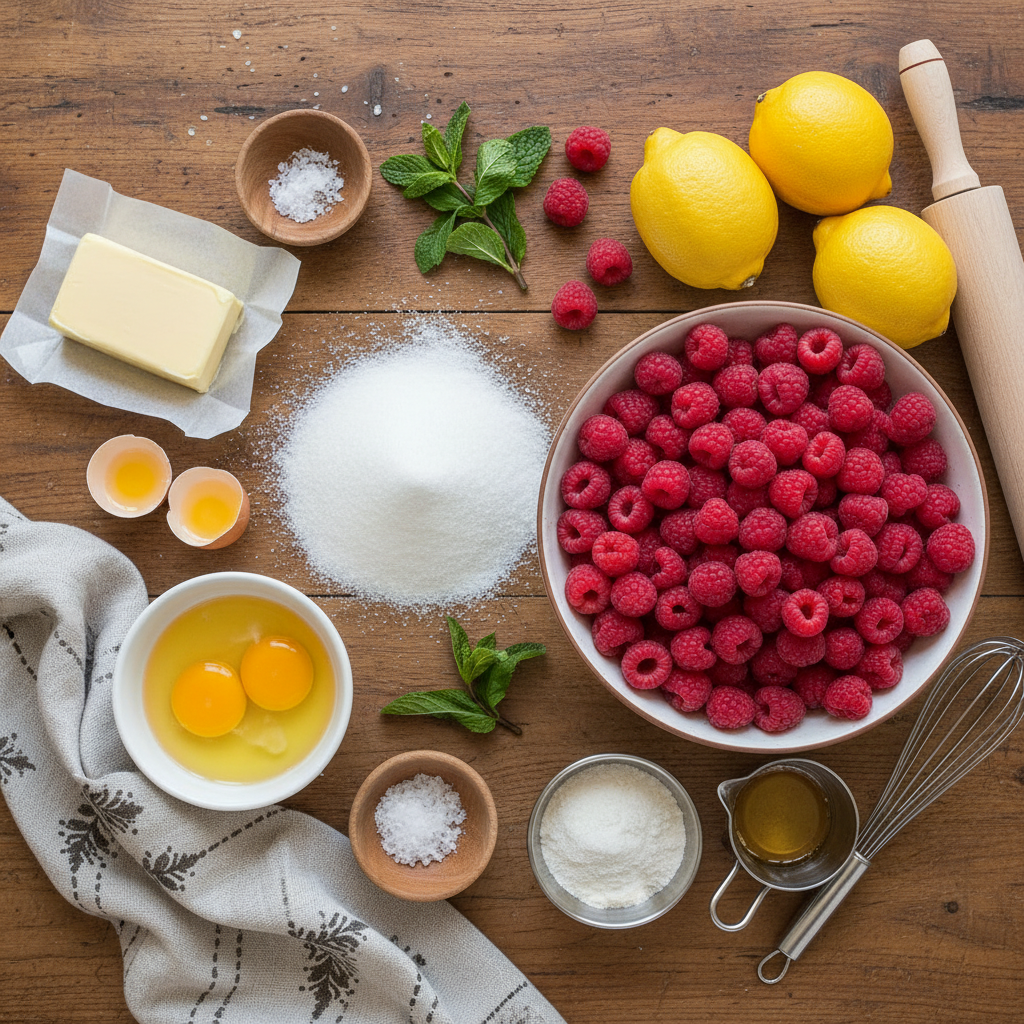 Lemon Raspberry Easter Cake Ingredients