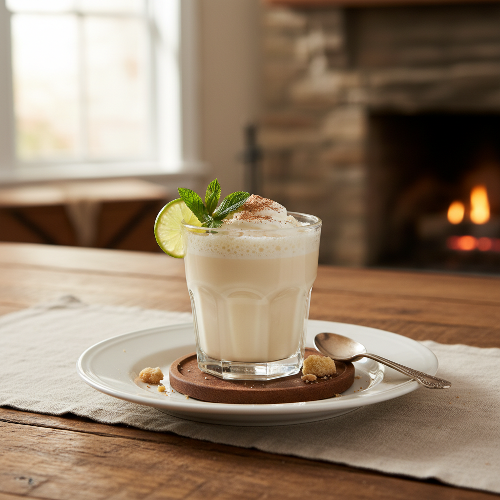 Variety of festive eggnog cocktails