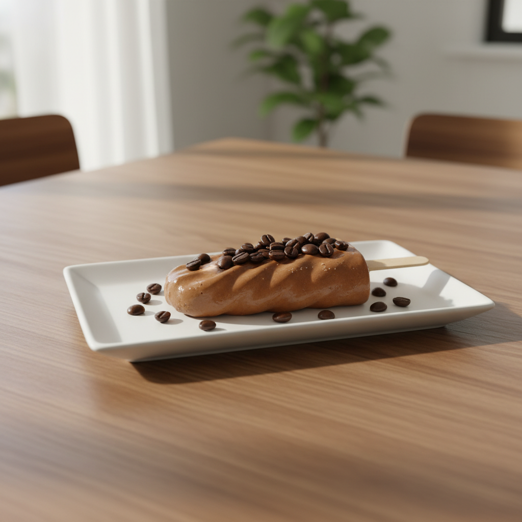 Variety of delicious homemade coffee popsicles