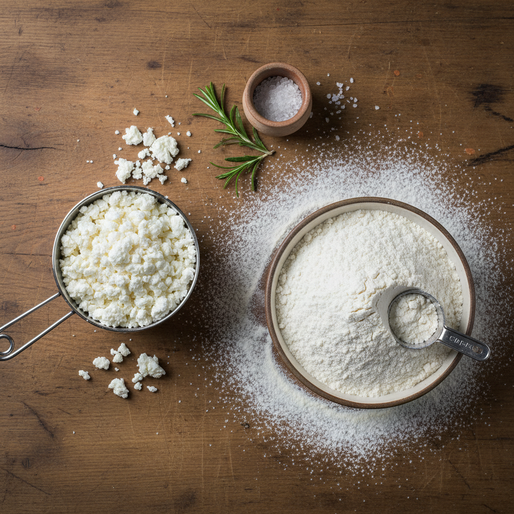 Ingredients for Cottage Cheese Flatbread