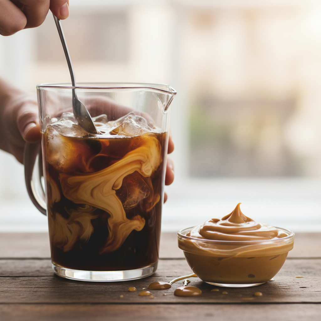 How to order Freeze the cookie dough with caramel