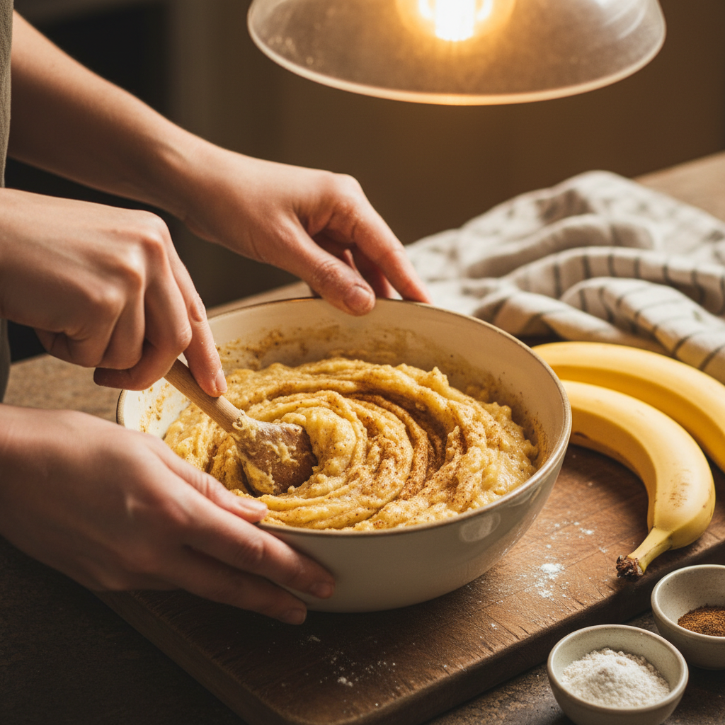 Banana Bread with Chocolate Chips and Cinnamon Swirls