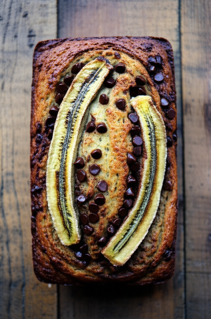 Chocolate Chips and Cinnamon Swirls Banana Bread