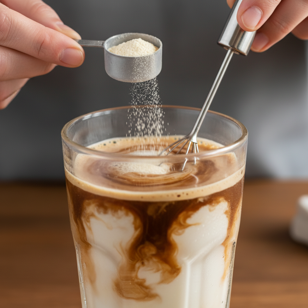 vanilla protein latte