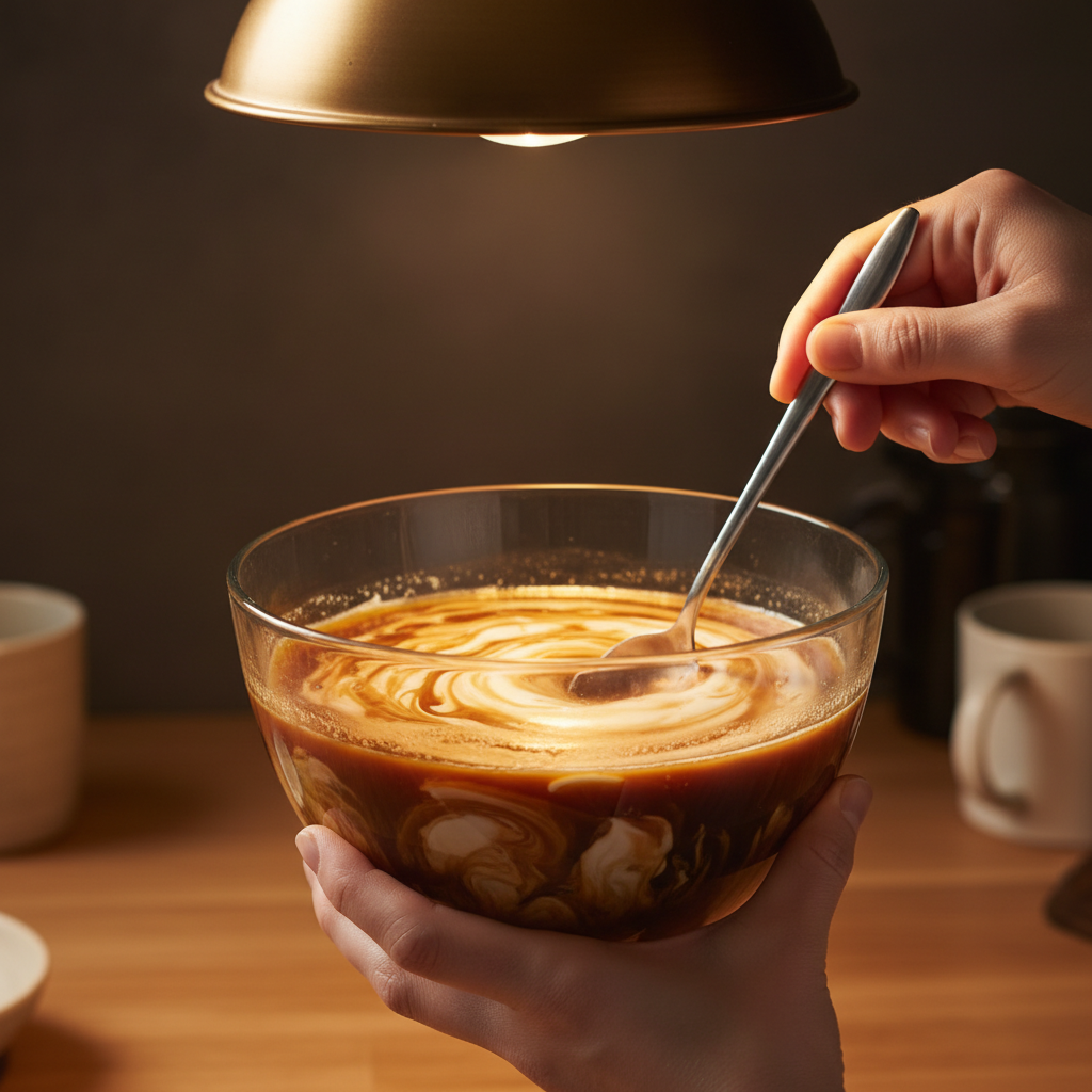 Cold Brew Almond Cream with Caramel