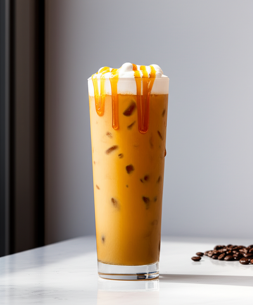 Selection of delicious 7 Brew coffee drinks