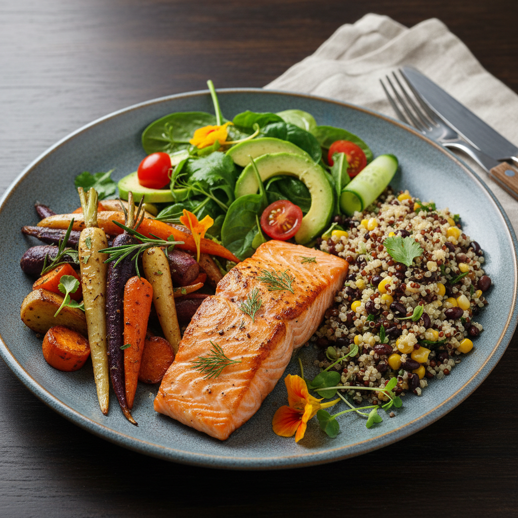 Healthy lifestyle conclusion with happy people outside