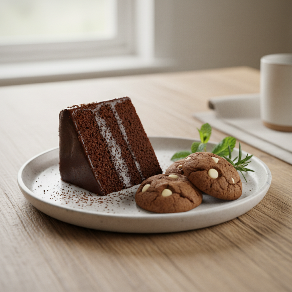 Assorted coffee desserts collection