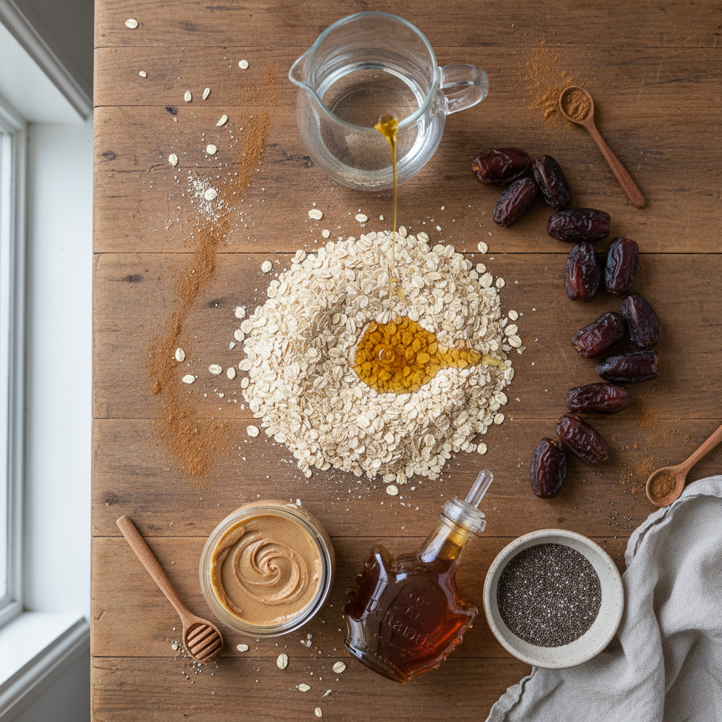 Ingredients for energy balls