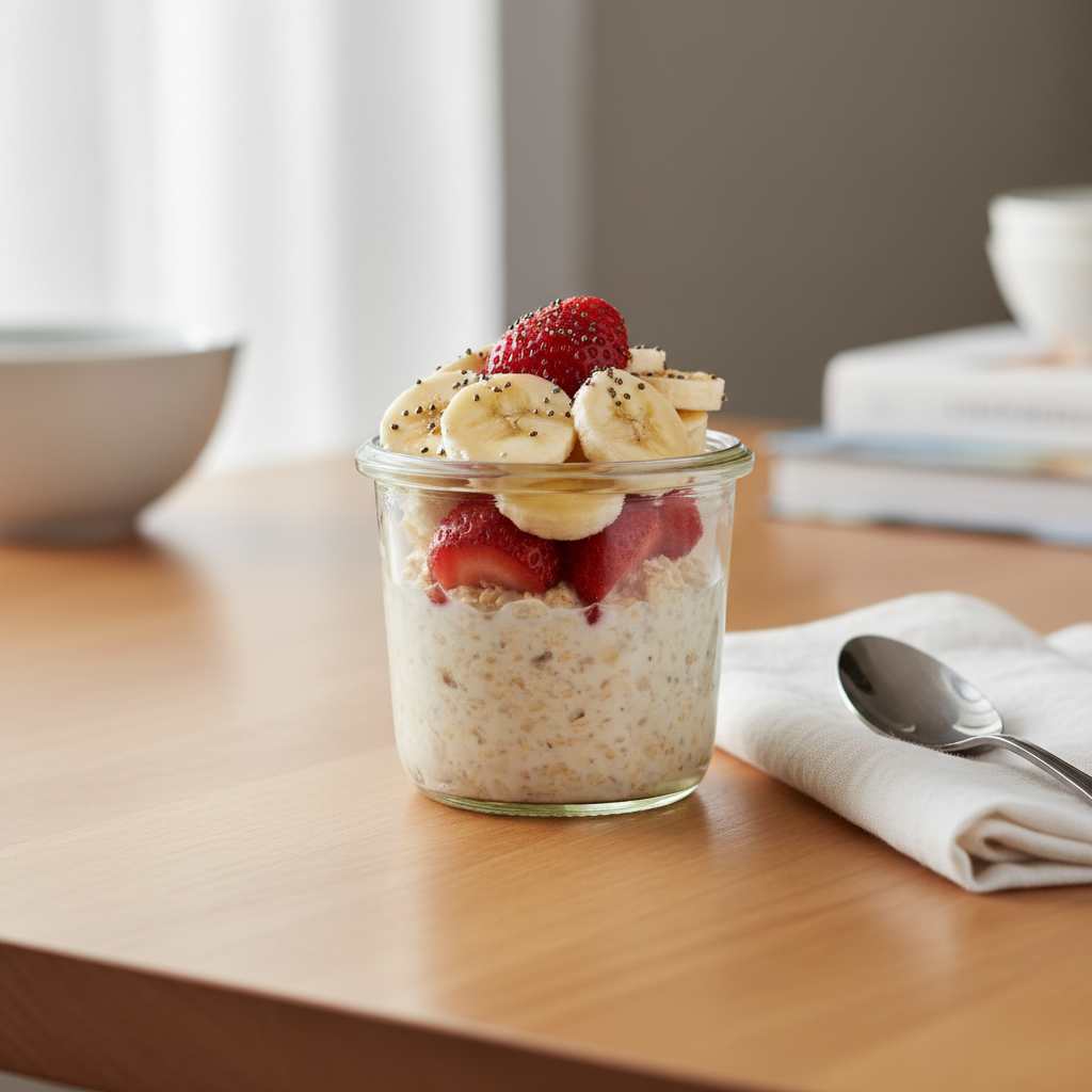 Overnight oats storage jars
