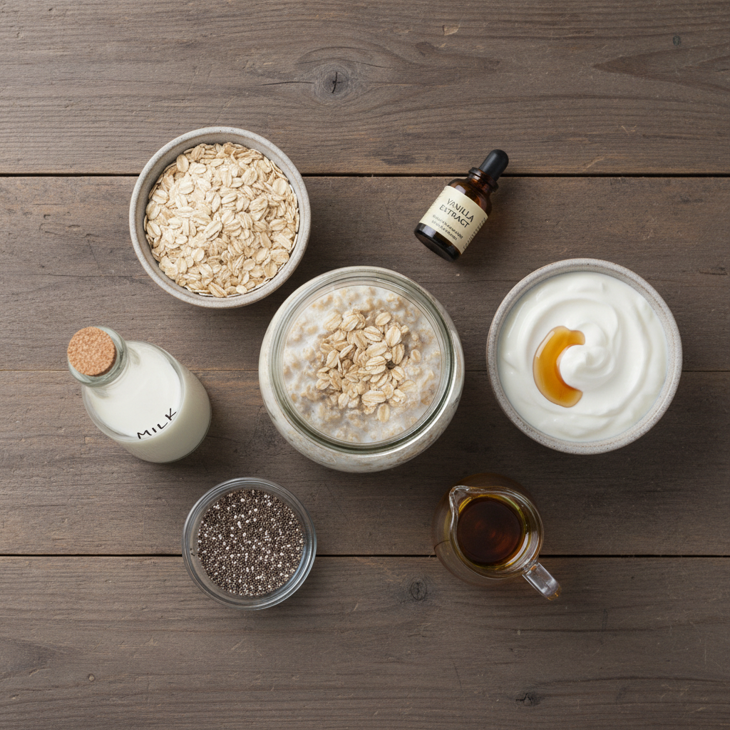 Ingredients for overnight oats