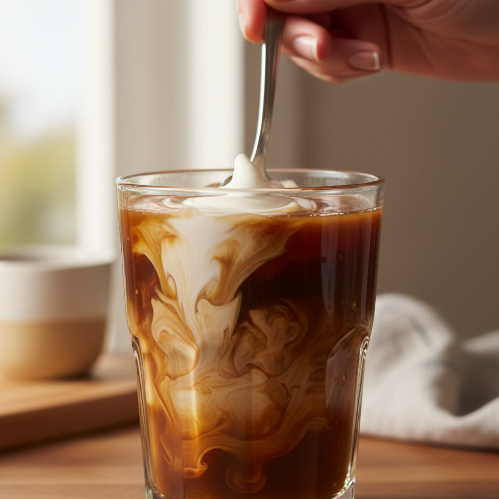 Perfectly served Cold Brew with Rocky Road