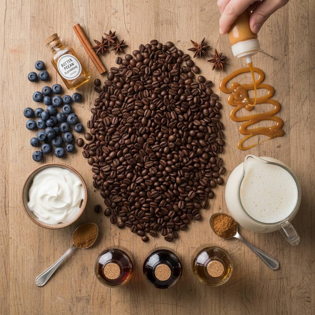 Assortment of Dunkin' coffee drinks