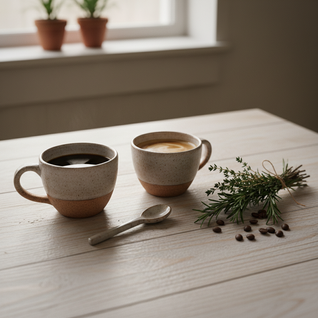 Cortado espresso with steamed milk