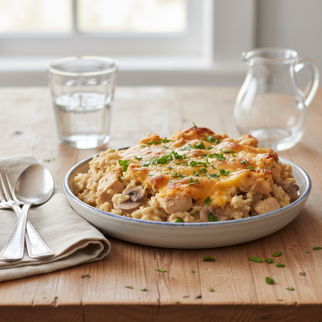 Reheated Angel Chicken Rice Casserole
