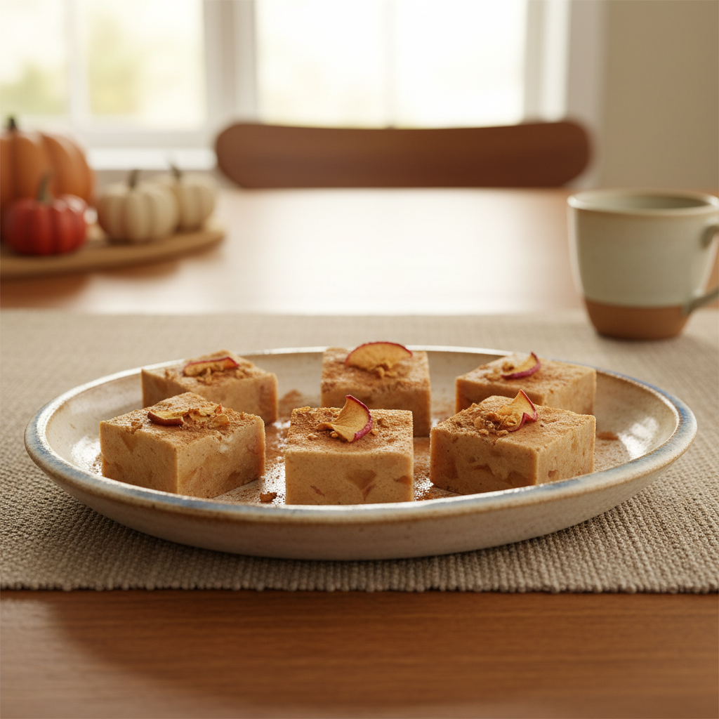 Finished Apple Cinnamon Fudge squares