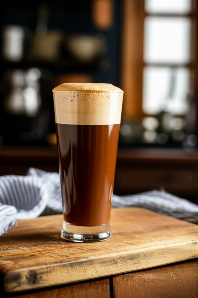 Illustrative iced brunette drinks selection