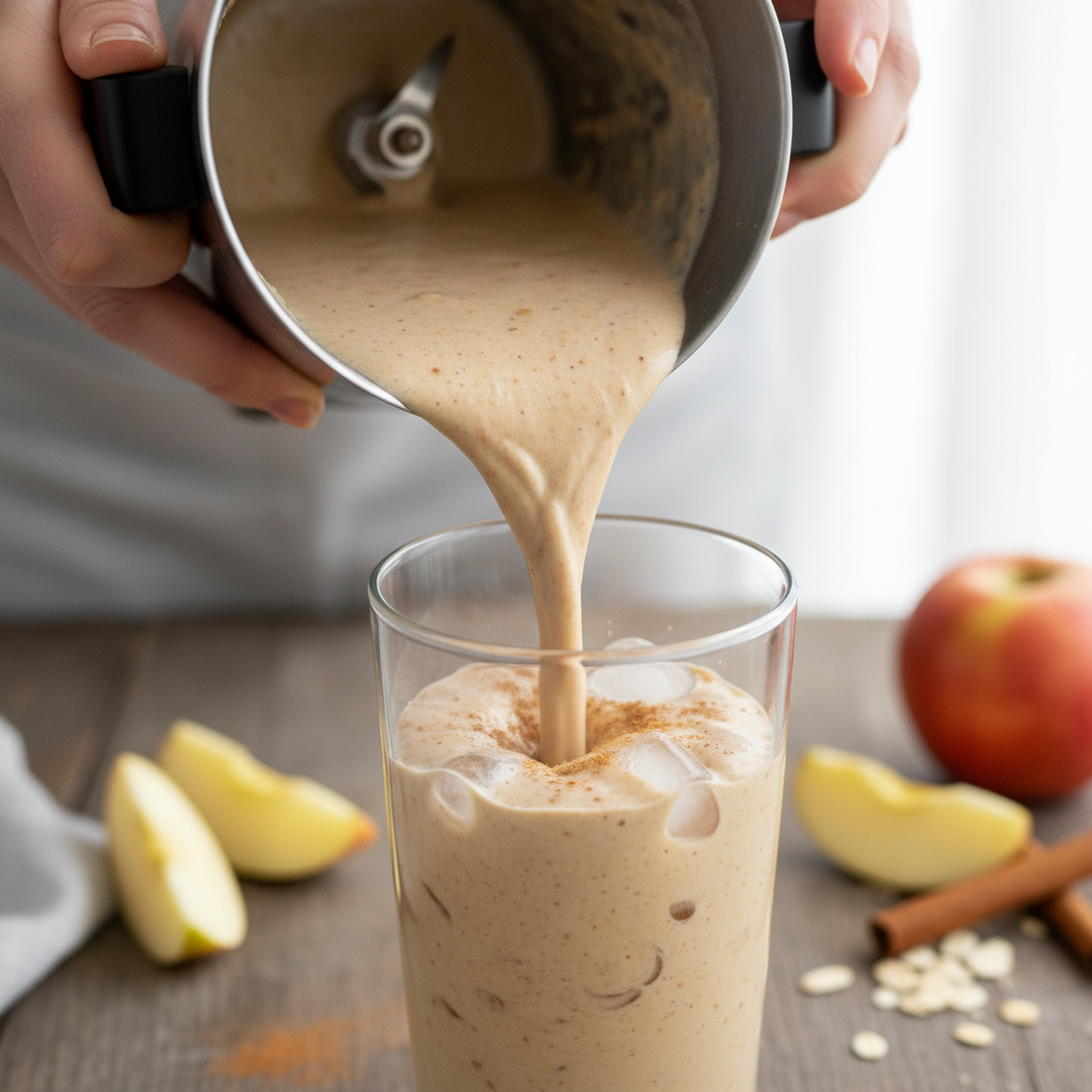 Blending ingredients in a blender