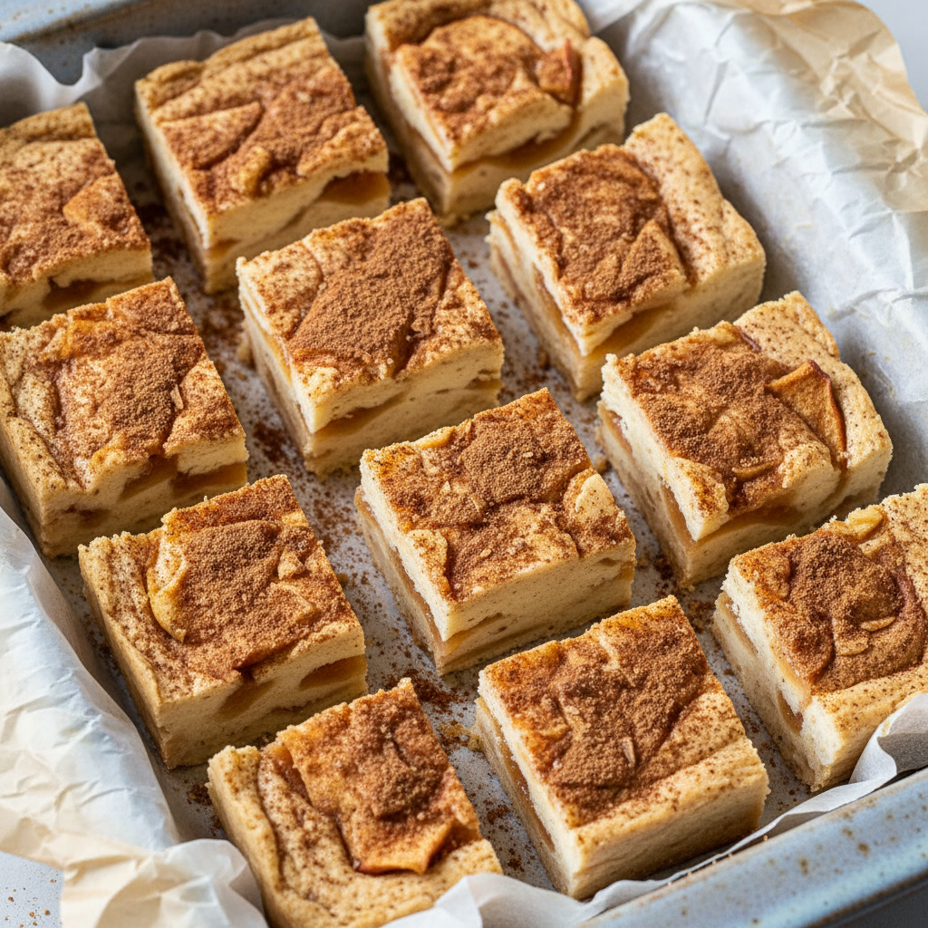 Apple pie fudge pieces ready to enjoy